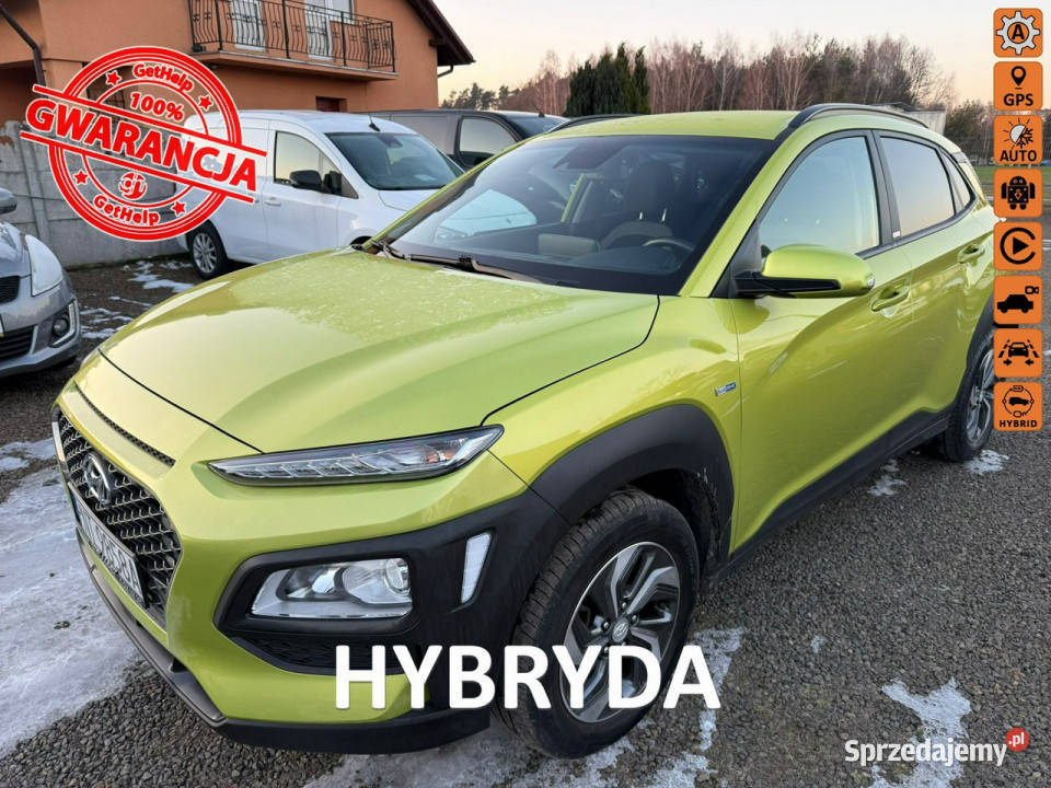 Hyundai Kona hybryda automat 40 I 20172023 zielony wielkopolskie Zbąszyń
