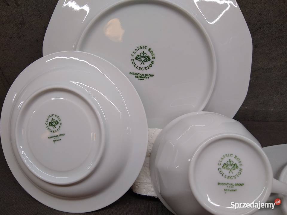 Trio Rosenthal Biała Maria Classic Rose Kalisz sprzedam