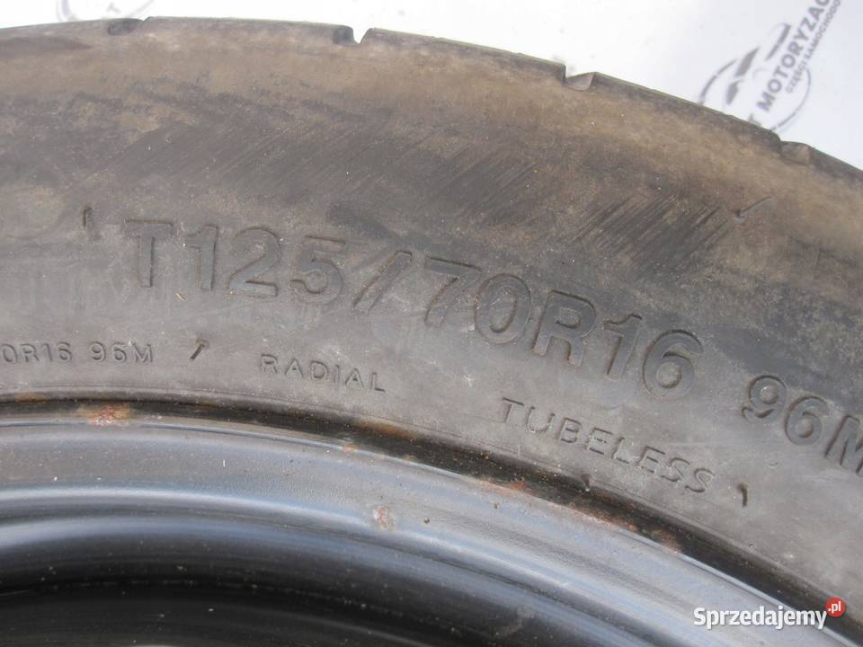 GOLF AUDI SEAT ALTEA koło dojazdowe 1257016 96M