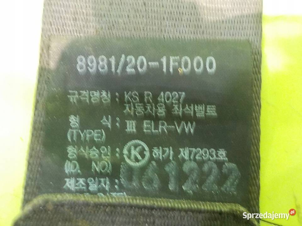 KIA SPORTAGE II 20 B 07r 5D pas bezpieczenstwa Suków