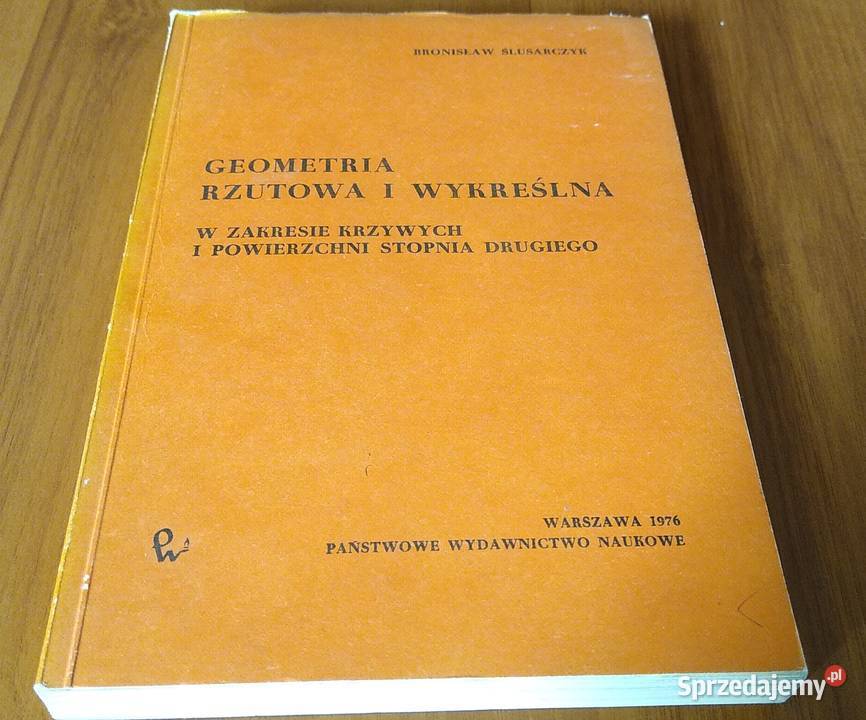 Geometria rzutowa i wykreślna w zakresie sprzedam