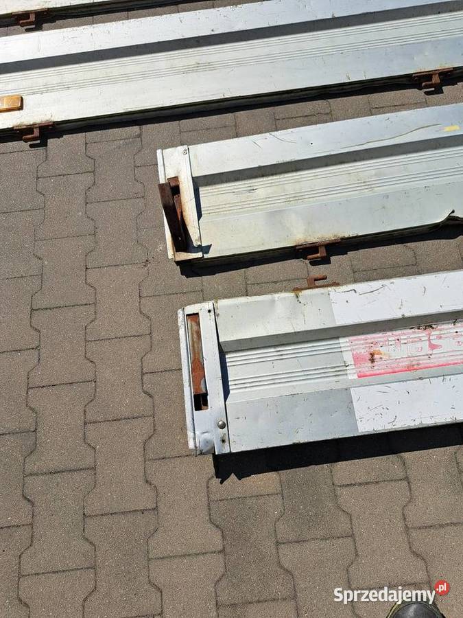 Burty aluminiowe do przyczepki towarowej Piecewo
