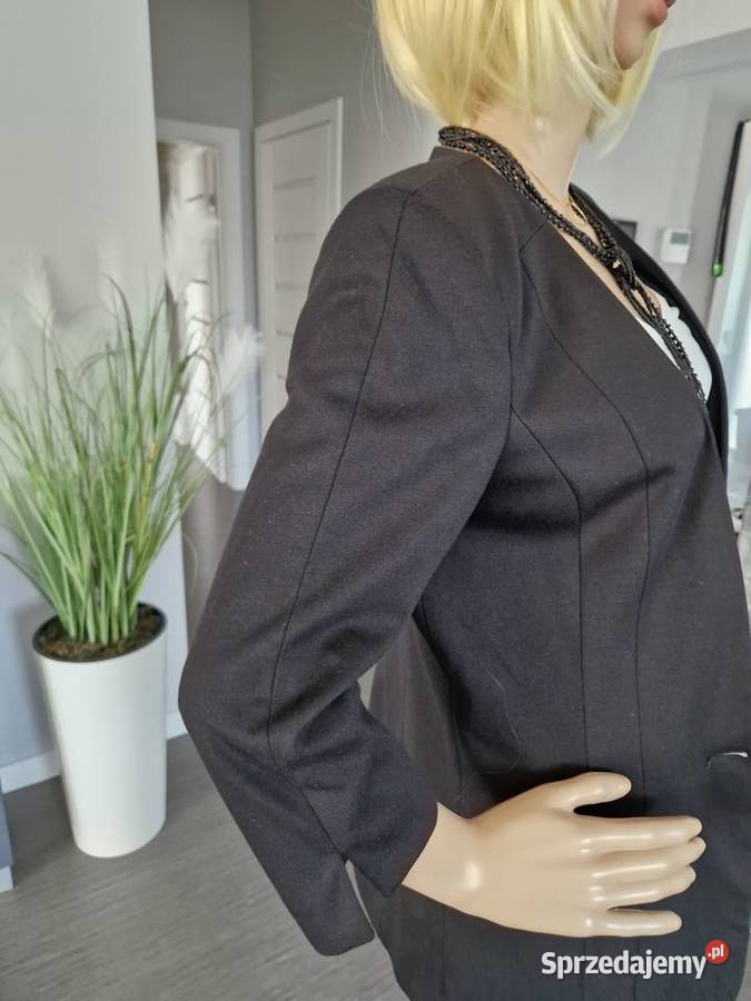 Czarna marynarka w rozmiarze 38 Nowogard sprzedam