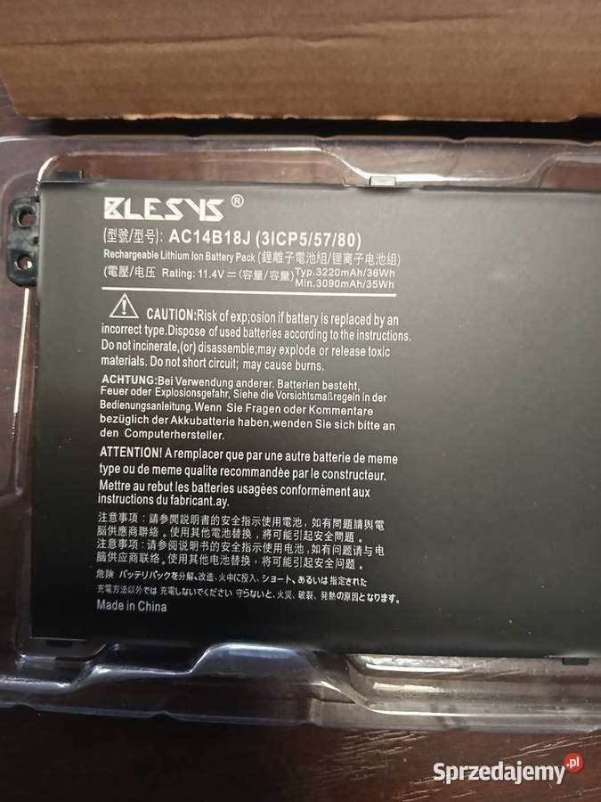 Nowa bateria do laptopa marki BLESYS Nowy Targ