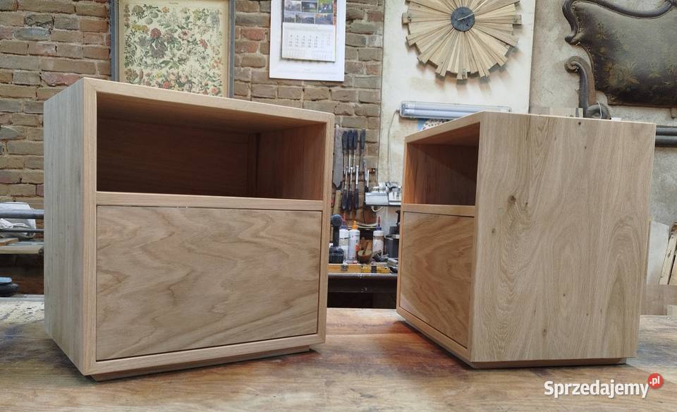 Szafka nocna dębowa model JUSTI dolnośląskie Postolice