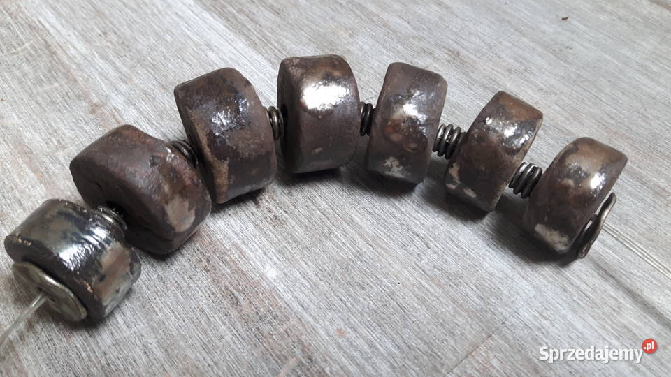 Naszyjnik ceramiczny ręcznie wykonany Otwock