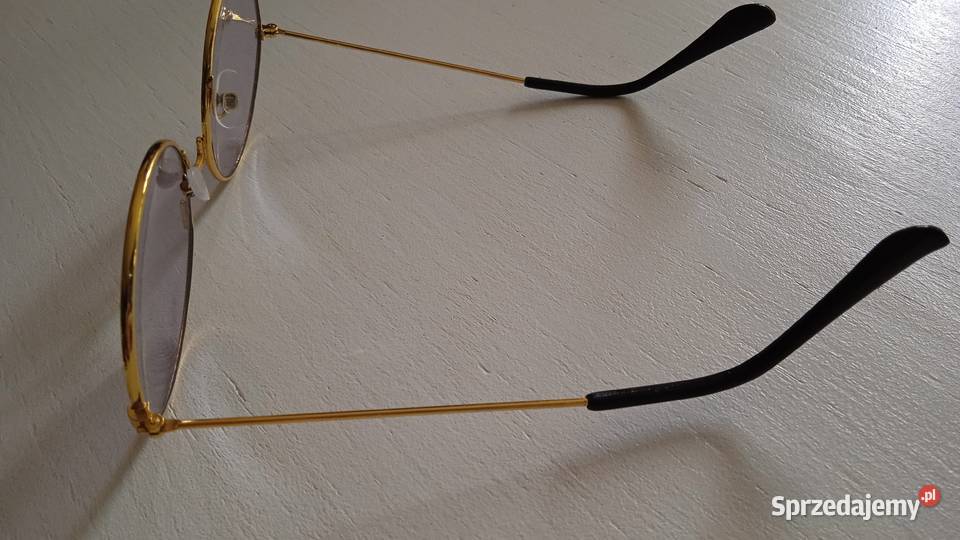 OKULARY PRZECIWSŁONECZNE W ZŁOCONYCH OPRAWKACH Piła