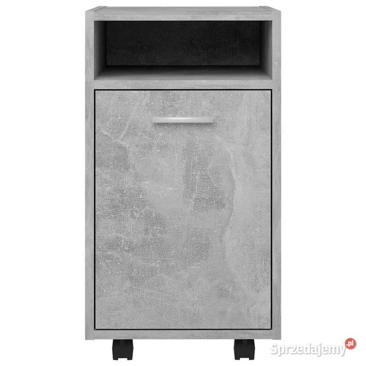 Szafka boczna z kółkami szarość betonu 33x38x60 Pozostałe