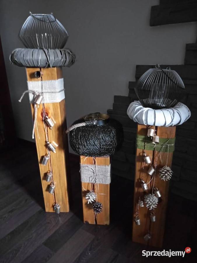 Słupki sosnowe dekoracyjne Połczyno