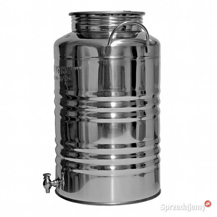 Bańka nierdzewna inox BECZKA z kranem 30L na
