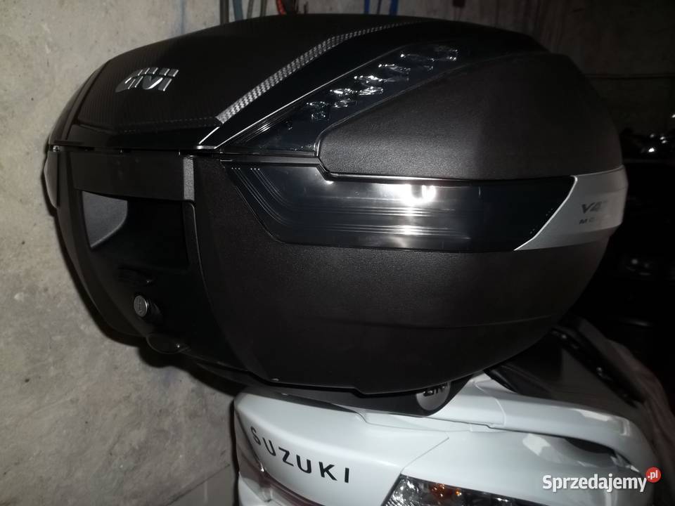 Kufer Centralny Givi 47L z oparciem stelaż Akcesoria sprzedam