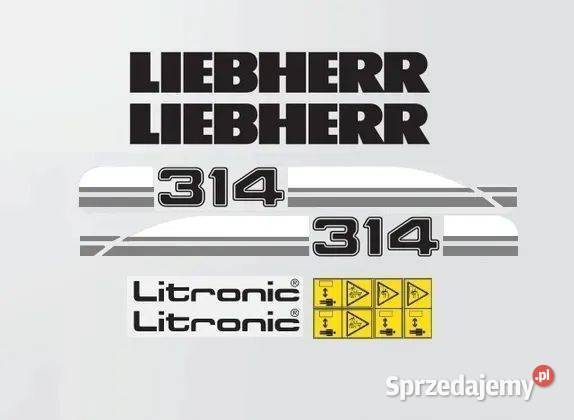 Naklejki oklejenie LIEBHERR 314 Zamiennik Janików