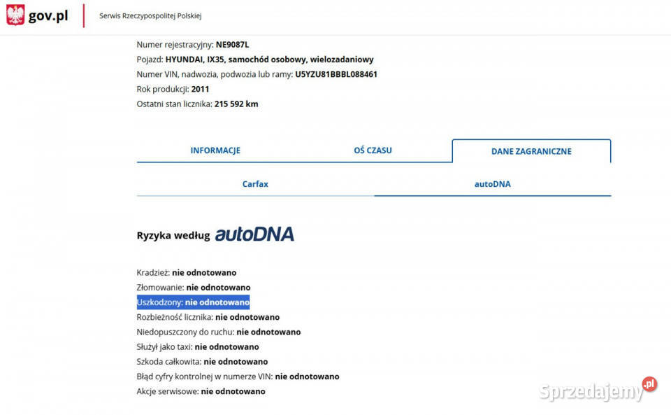 Hyundai ix35 20 Benzyna Moc 163 Automat 4X4 elektrochrom. lusterko wst. Elbląg