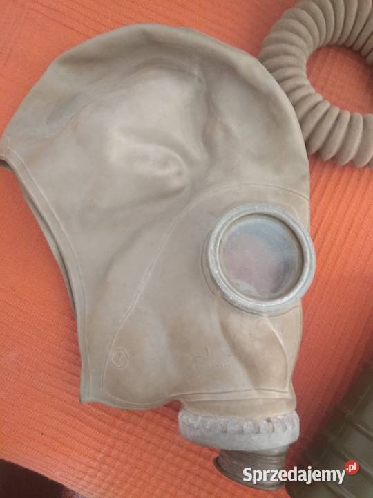 retro PRL maska gazowa oryginalna kompletna Kolekcje Warszawa