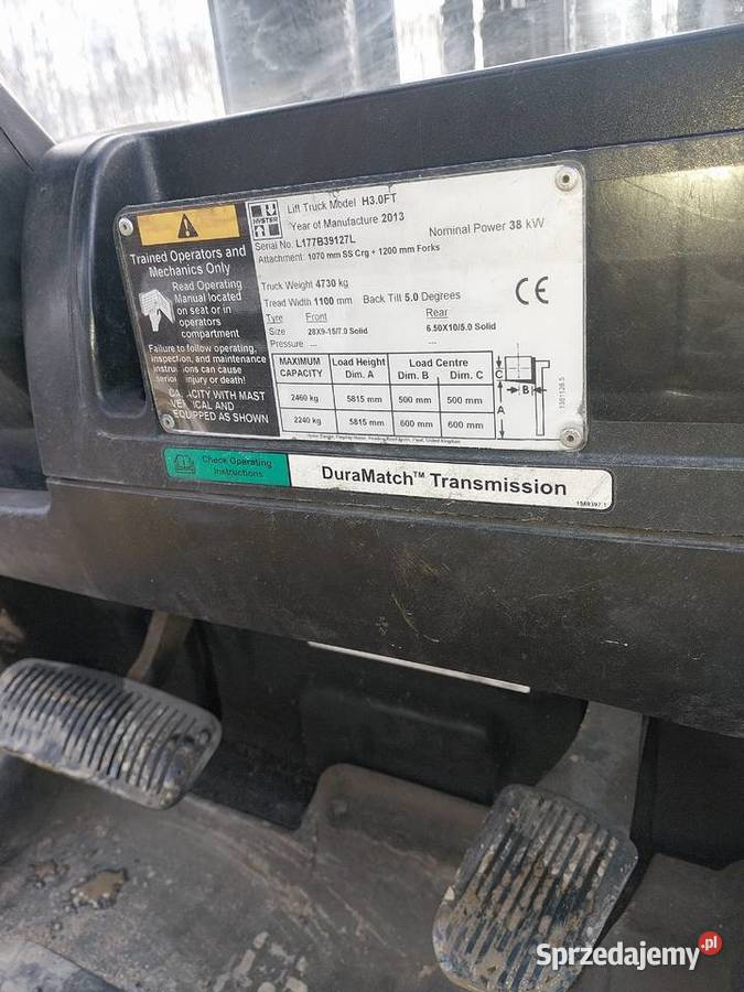 Wózek widłowy HYSTER 25T Sarzyna