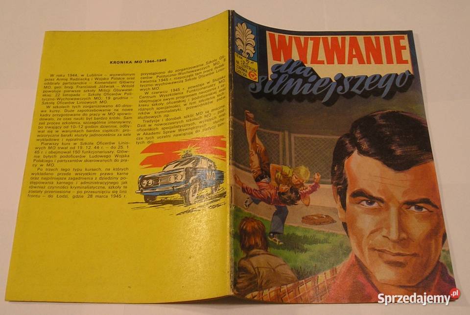 KAPITAN ŻBIK WYZWANIE SILNIEJSZEGO 1978 miękka Łódź sprzedam