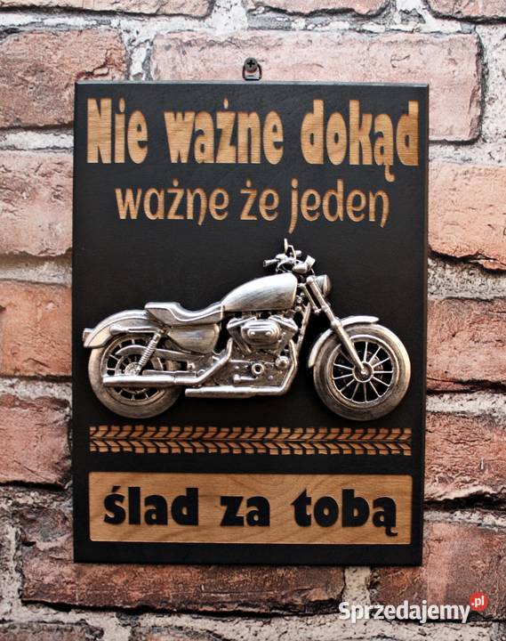 Tabliczka Plakat 3D Motocyklisty Nie ważne Dębica