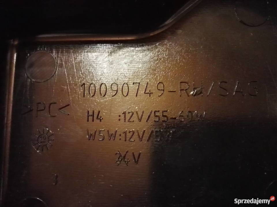 FORD TRANSIT 0611 PRAWY DEKIELEK ZAŚLEPKA LAMPY dostawcze Międzychód