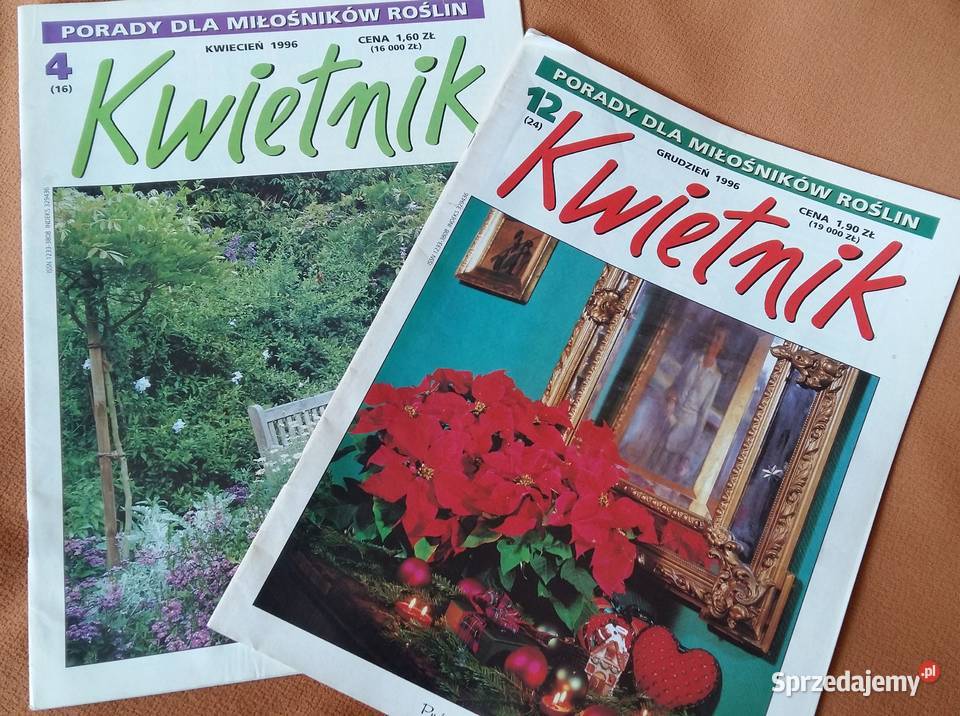 Czasopismo Kwietnik kilka egzz 1995 i 1996r Budownictwo, ogród i wnętrza,  Książki i Podręczniki Łódź sprzedam