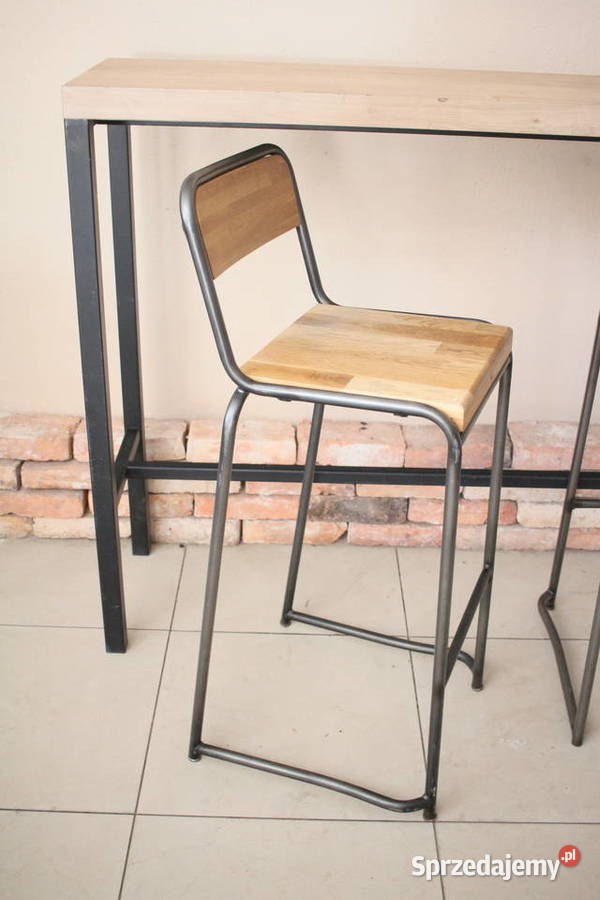 Stolik barowy komplet hokerów Pszczyna