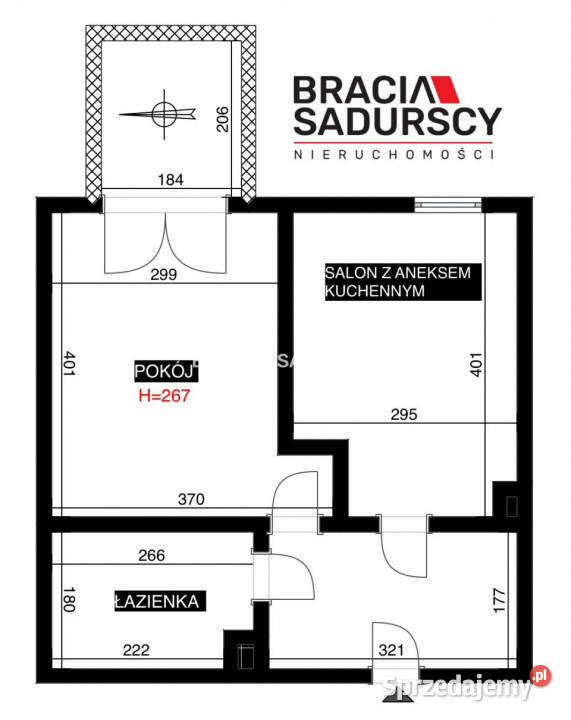 Mieszkanie Kraków Myśliwska 3374 metry 2pok