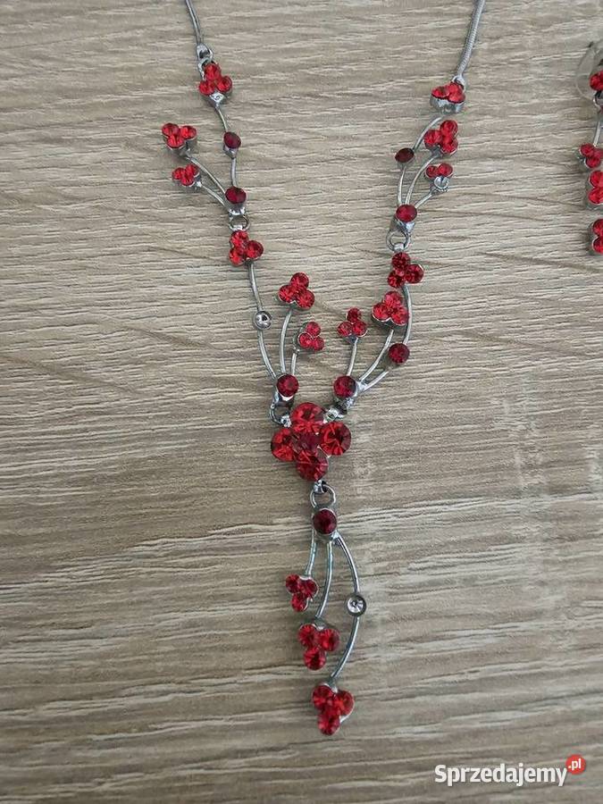 Łańcuszek naszyjnik z kolczykami Bojszowy sprzedam