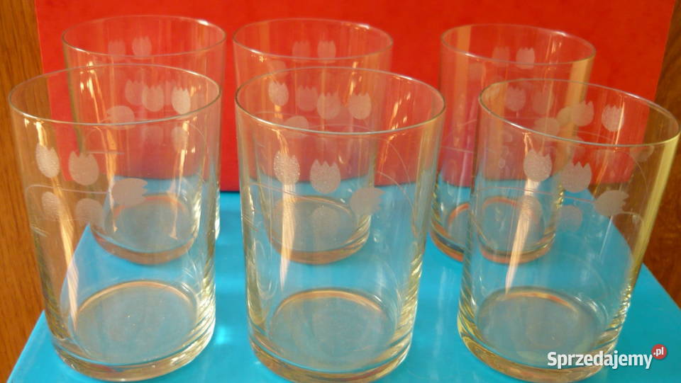 Szklanki motyw konwalia Myszków