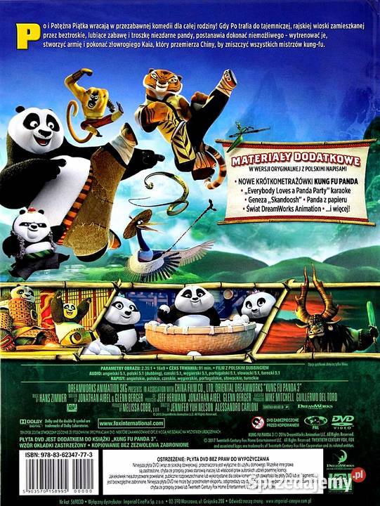 KUNG FU PANDA 1 2 3 SEKRETY POTĘŻNEJ PIĄTKI 4 Kalisz