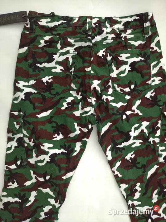Spodnie damskie moro bojówki 34 XSXXS Gniezno