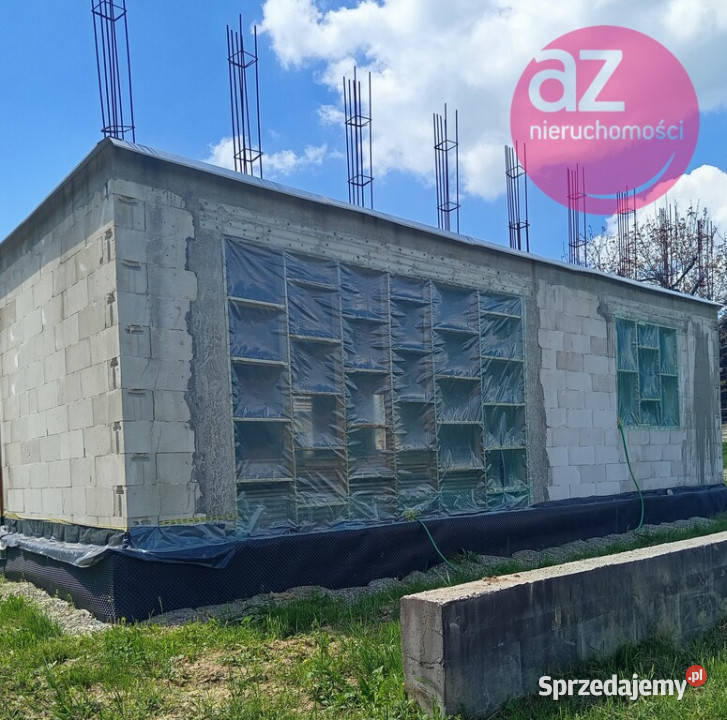 Rozpoczęta budowa domu w Gorlicach na 10ar Sprzedaż Gorlice