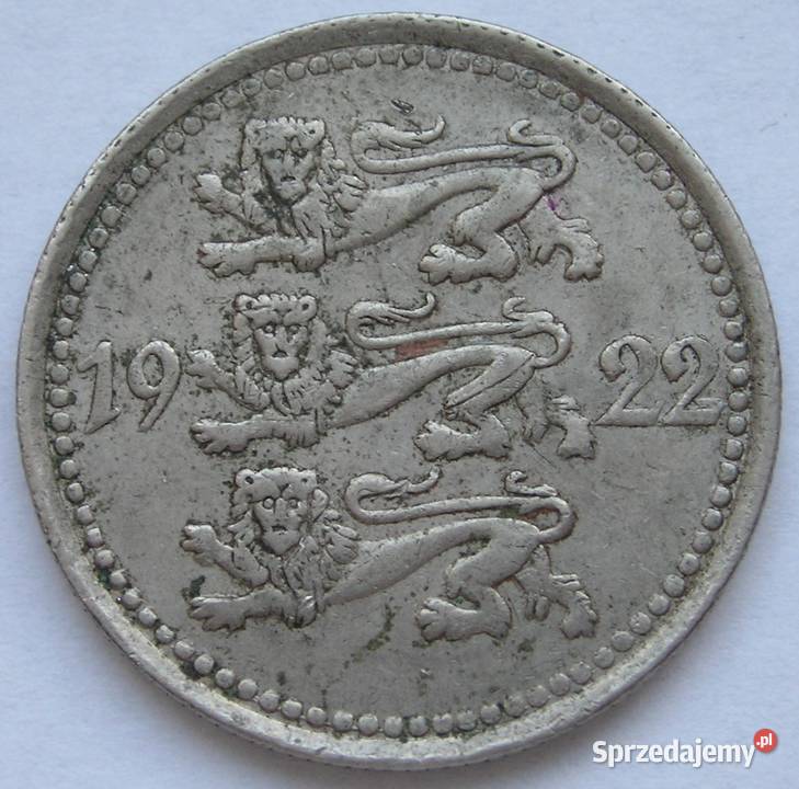 ESTONIA 5 MARKA 1922 Numizmatyka Łódź