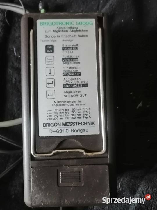 elektroniczny analizator spalin BRIGON Legnica sprzedam