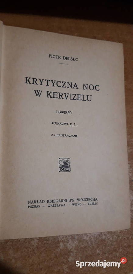KRYTYCZNA NOC W KERVIZELU DELSUC1932 skauting wielkopolskie sprzedam