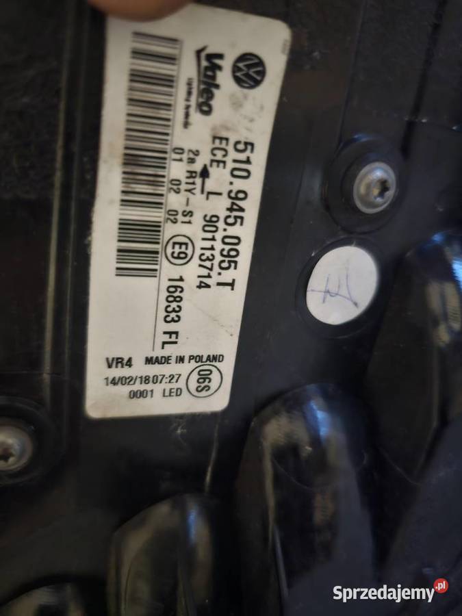 VW SPORTSVAN LIFT lampa tył tylna lewa Wschowa sprzedam