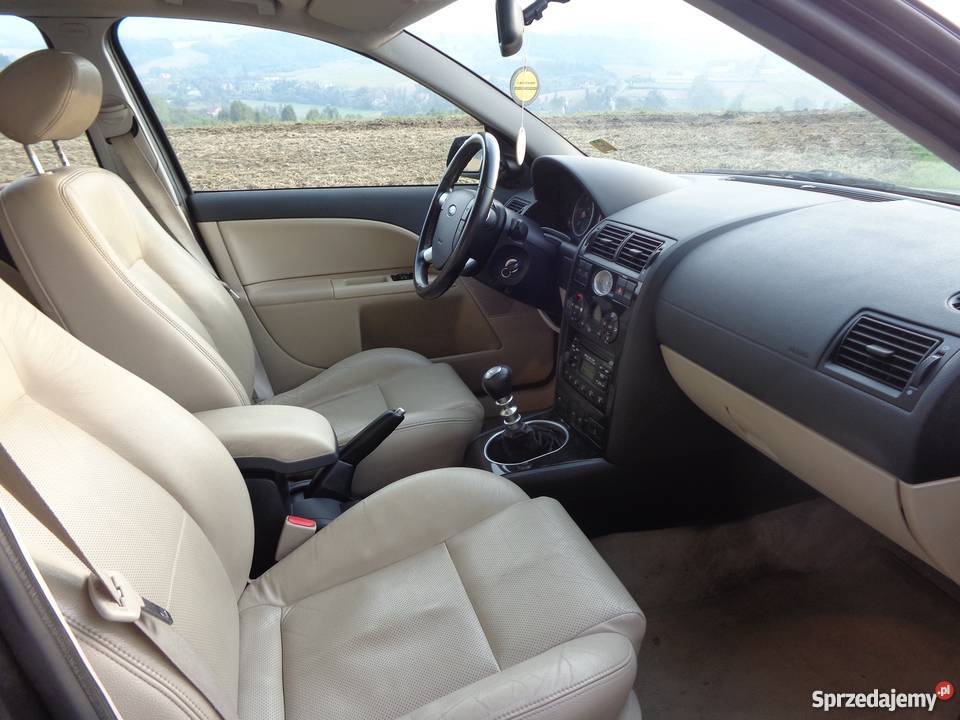 FORD MONDEO GHIA CZARNY JASNA BEŻOWA SKÓRA SEDAN Rzeszów sprzedam