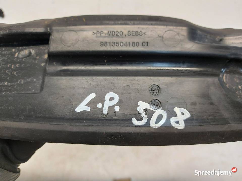 PEUGEOT 508 II Osłona wygłuszenie błotnika przód