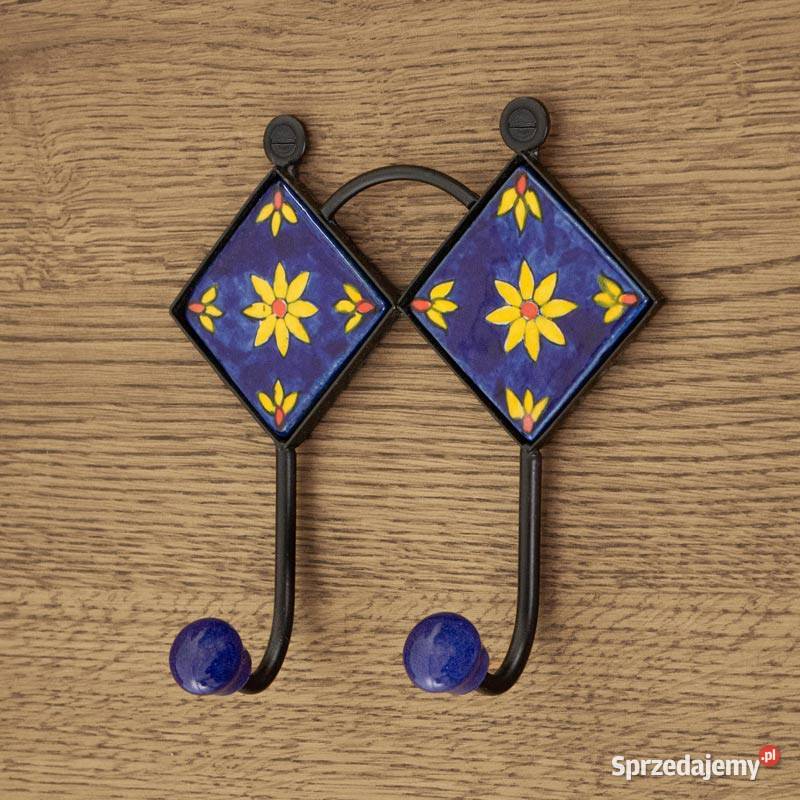Hak wieszakowy ceramiczny 155 mm DAISY podwójny 15cm świętokrzyskie