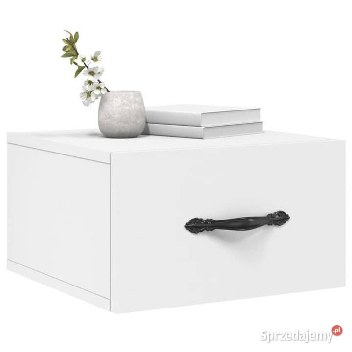 Wiszące szafki nocne 2 białe 35x35x20 WM829805 Pozostałe mazowieckie Warszawa