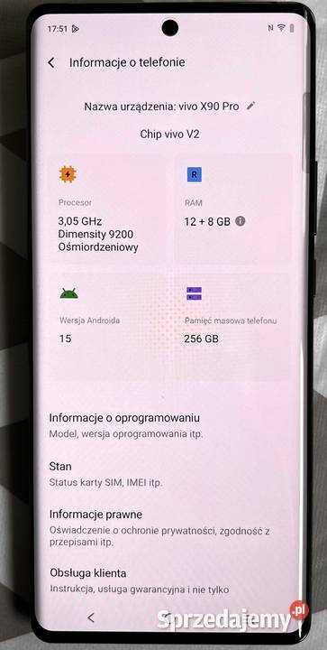 Vivo X90 12256 GB bez pudetka i tadowarki Plewiska