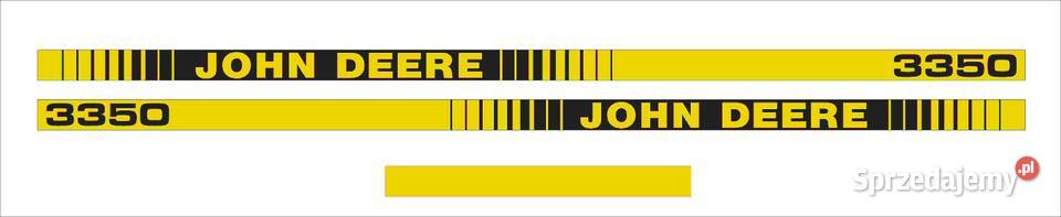 Naklejki John Deere 3350 mocny klej odporne Pleszew