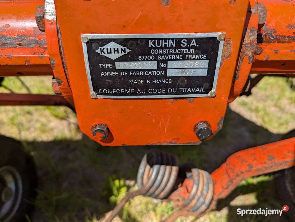 Przetrząsarka kuhn GF 6301 zgrabiarka Stężyca