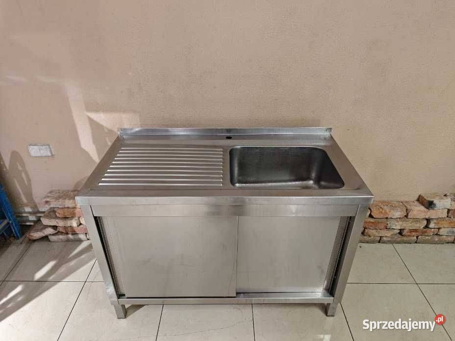 Zlew gastronomiczny z szafką 120x60 komora Góra