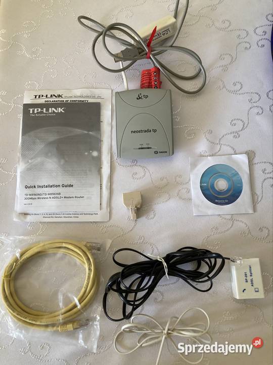 Modem Neostrada TP 800 E4 TPSA 1 kpl plus śląskie