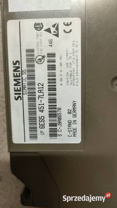 Moduł wyjść cyfrowych Siemens SIMATIC S5 6ES5 zachodniopomorskie Szczecin
