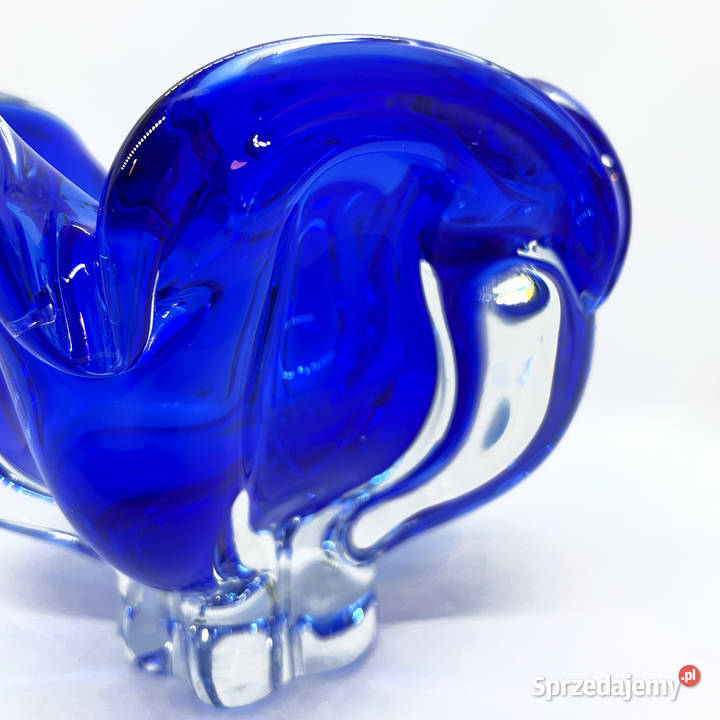 Kobaltowa misa proj J Hospodka Chribska Sklarna sprzedam