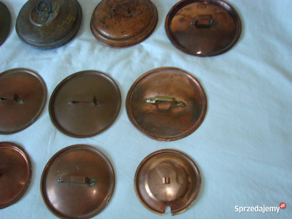 stare miedziane pokrywki Kolekcje Pruszcz Gdański