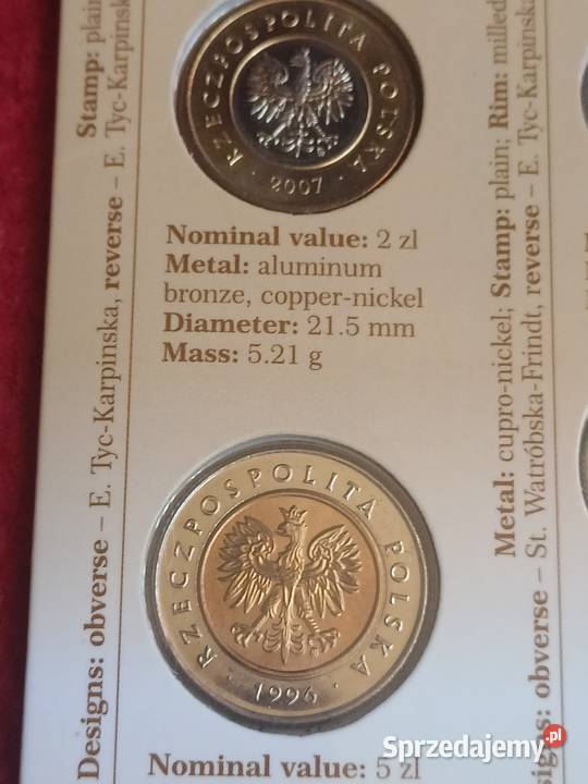 Polskie Monety Obiegowe UNC Siedlce