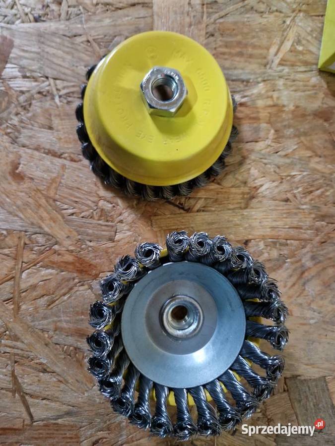 Szczotka druciana czołowa 125mm stalowy drut wielkopolskie Głogowa