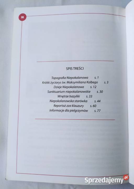 NIEPOKALANÓW przewodnik pielgrzymkowo przewodnik Hajnówka sprzedam