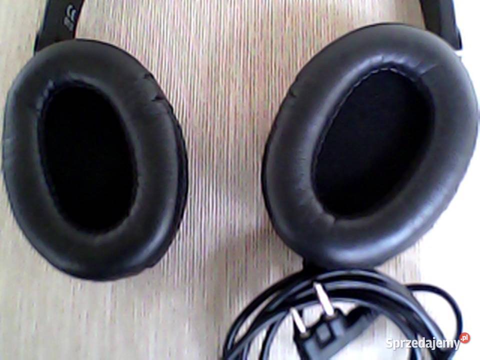 Słuchawki nauszne przewodowe lekkie z 2 wtykami Warszawa